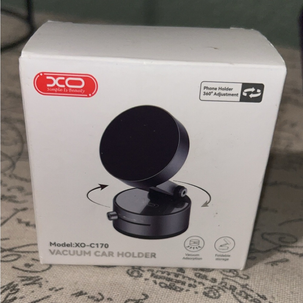 XO Vacuum Car Phone Holder - Black